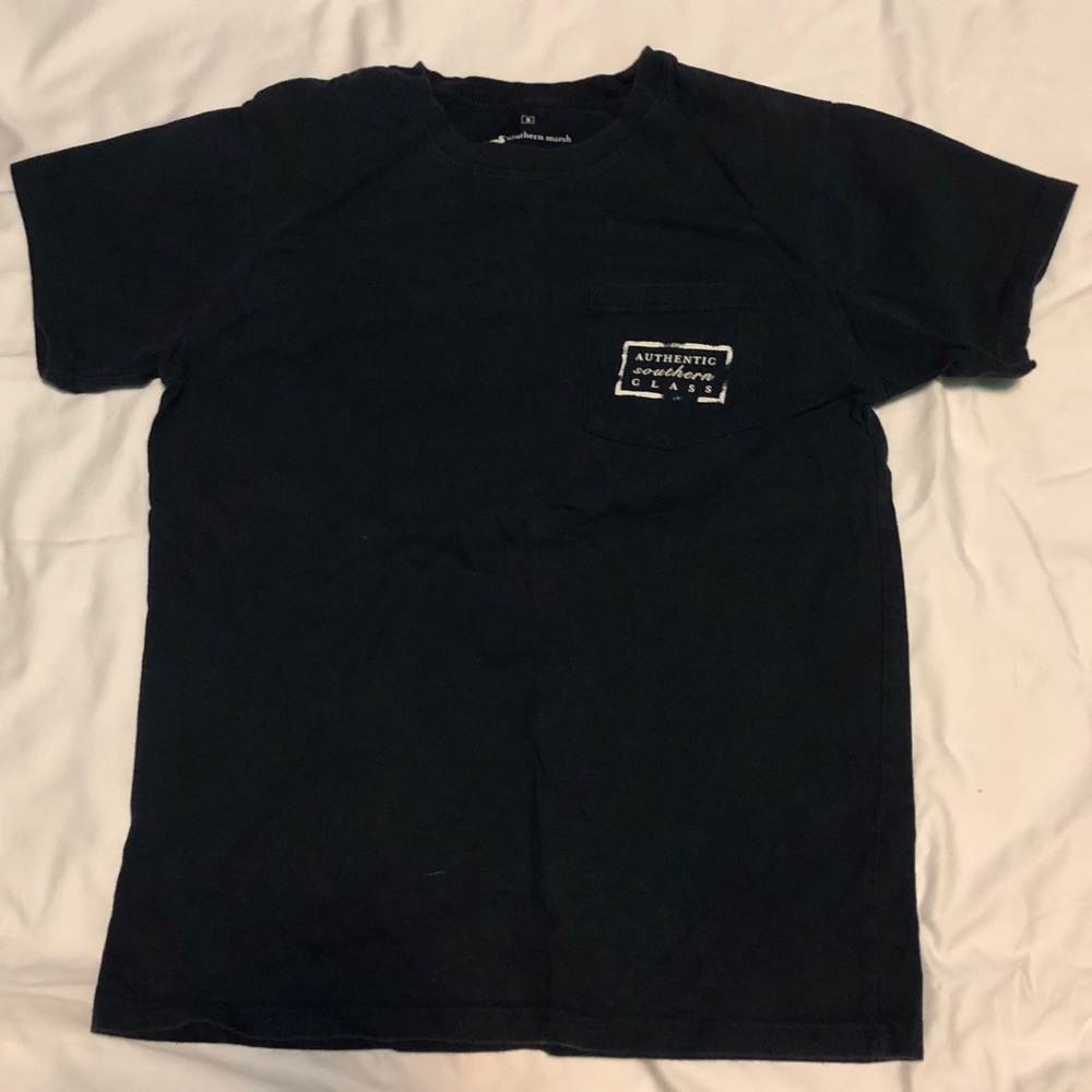 Small southern marsh tee in navy blue